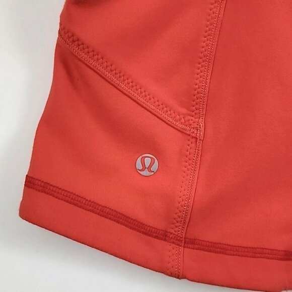 Lululemon Forme Jacket Brushed Love Red Deep Coal Stretch Size 10 - Picture 10 of 16